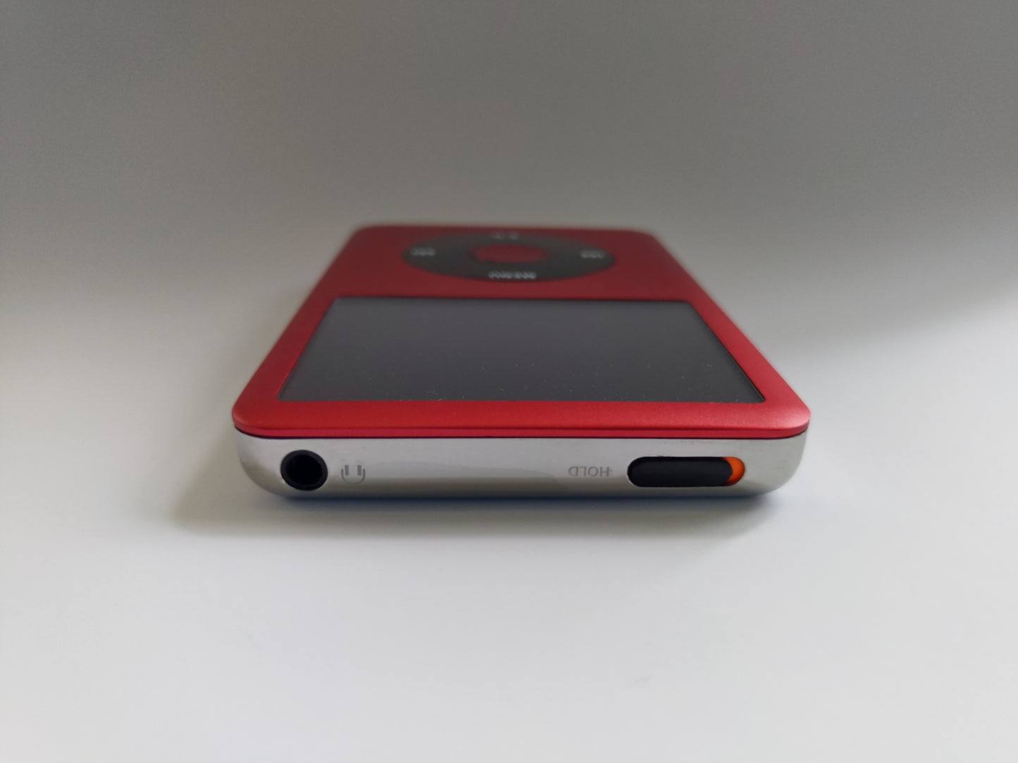 Red iPod classic view from top