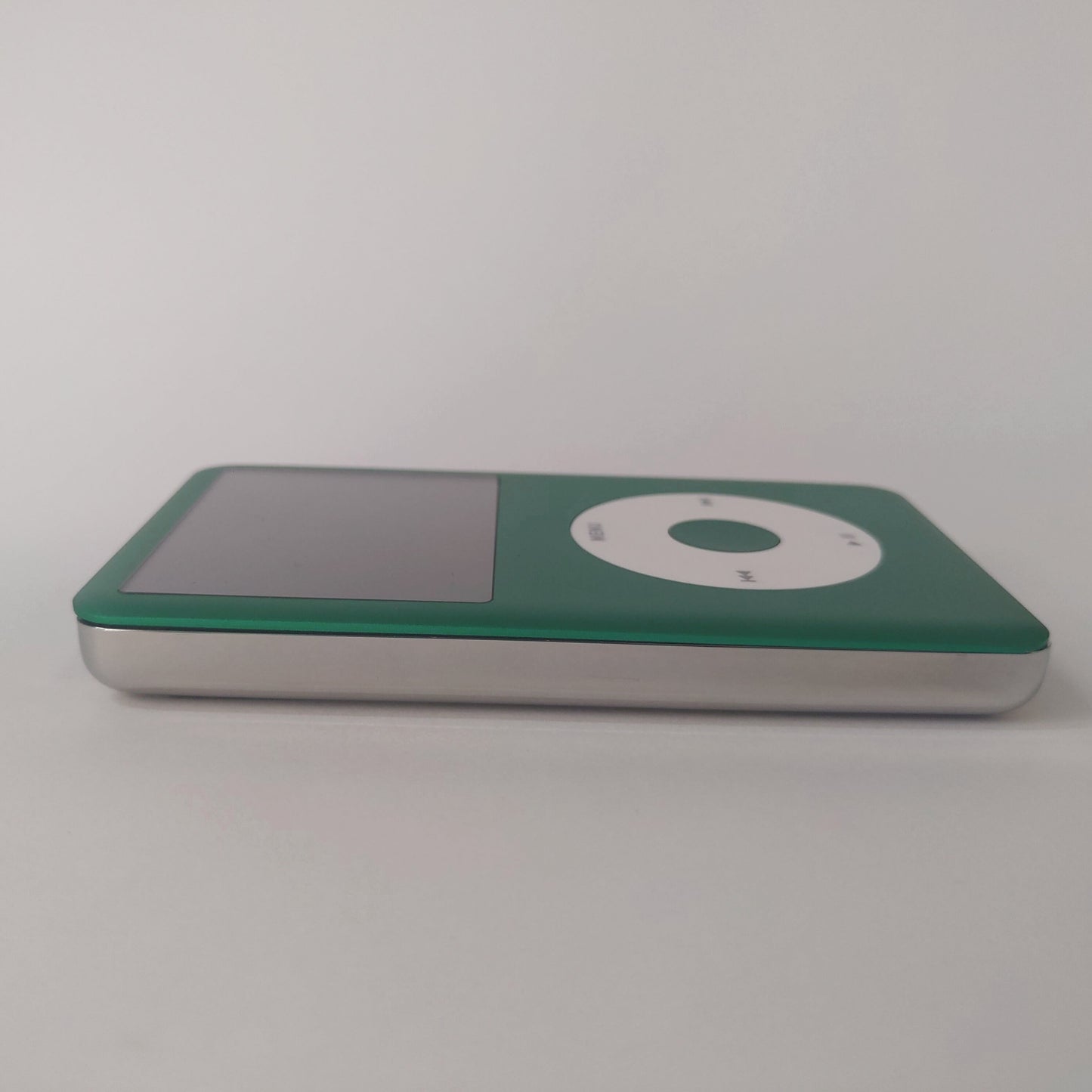 Green iPod classic side view